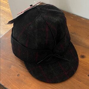 Stormy Kromer Black and Red Plaid Cap